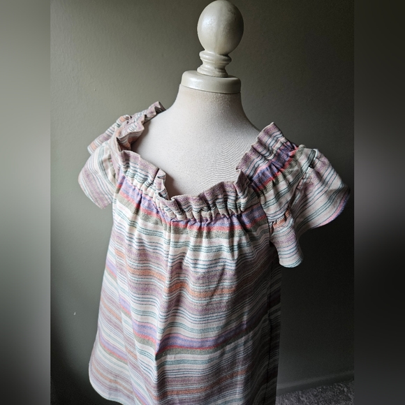 Corey Lynn Calter Off Shoulder Ruffle Dress Large Petite - Picture 10 of 10